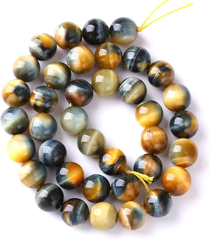 4MM 88PCS Natural Stone Dreamlike Blue Tiger Eye Beads for Jewelry Making DIY Bracelet