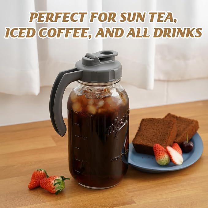 Soligt Glass Mason Jar Pitcher