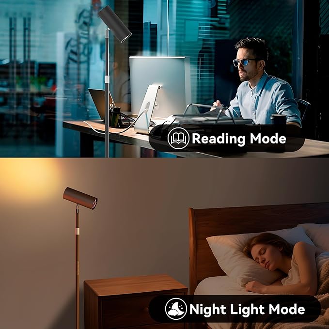 SIBRILLE Spotlight Floor Lamp, Tall LED Standing Lamp