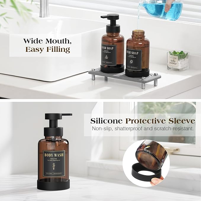 Luxspire Foaming Soap Dispenser, Non-Slip Hand Soap Dispenser