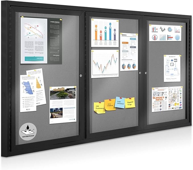 Enclosed Bulletin Board Outdoor Noticeboard