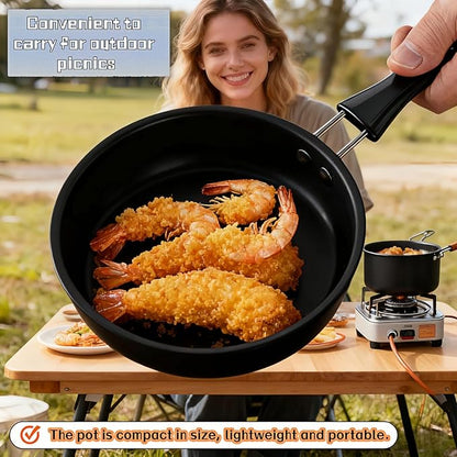 4.7 Inch Mini Frying Pan, Flat Bottom Design