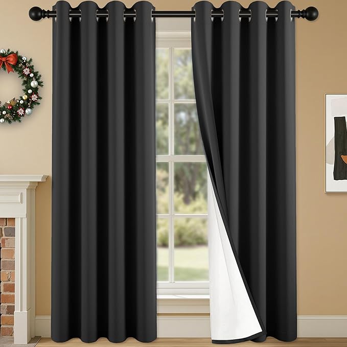 100% Blackout Curtains 95 Inch Length
