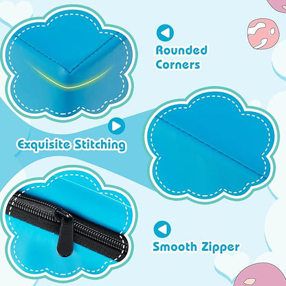 Costzon Toddler Climbing, 6 Pieces Climb and Crawl Playset with PU Cover for Baby Crawling, Climbing & Walking, Indoor Foam Climbing Blocks for Toddlers (Blue)
