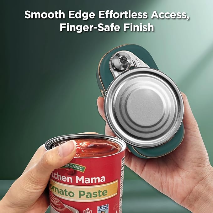 Kitchen Mama Orbit One Rechargeable Electric Can Opener: Hands-free, USB-C