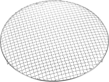 HARFINGTON Round Cooking Rack 16-inch 201 Stainless Steel Cross Wire Barbecue Grill Net with 20mm Legs for Cooking Baking Steaming BBQ