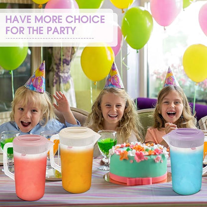 Uiifan 4 Pcs Plastic Water Pitcher