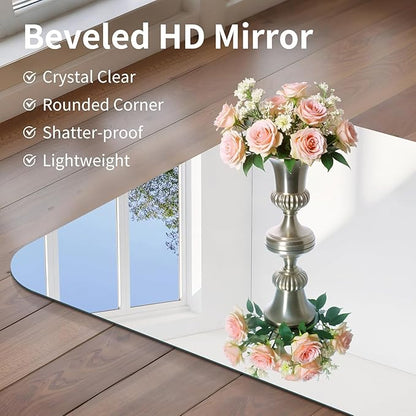 CILIBER Frameless Wall Mirror, HD Shatterproof Vanity Mirror