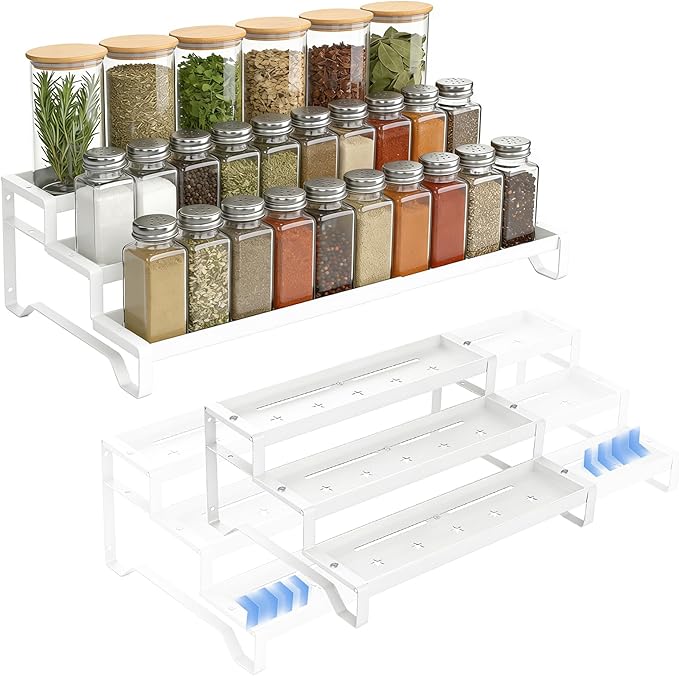 SANKEU Expandable Spice Rack Organizer