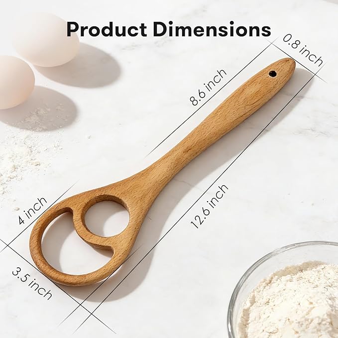 Wooden Danish Dough Whisk