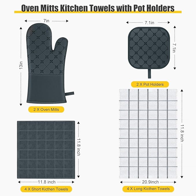 Oven Mitts Kitchen Towels Dishcloths