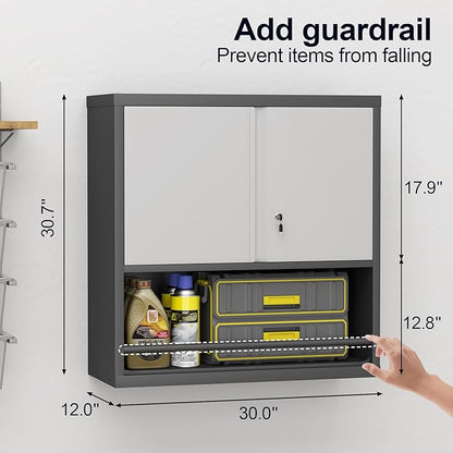 GREATMEET 31" H Metal Garage Storage Cabinets