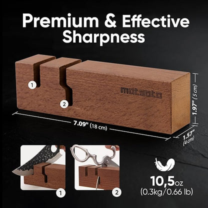Matsato Knife Sharpener – Chef & Pocket Knife Sharpener, Knives Blade Sharpening