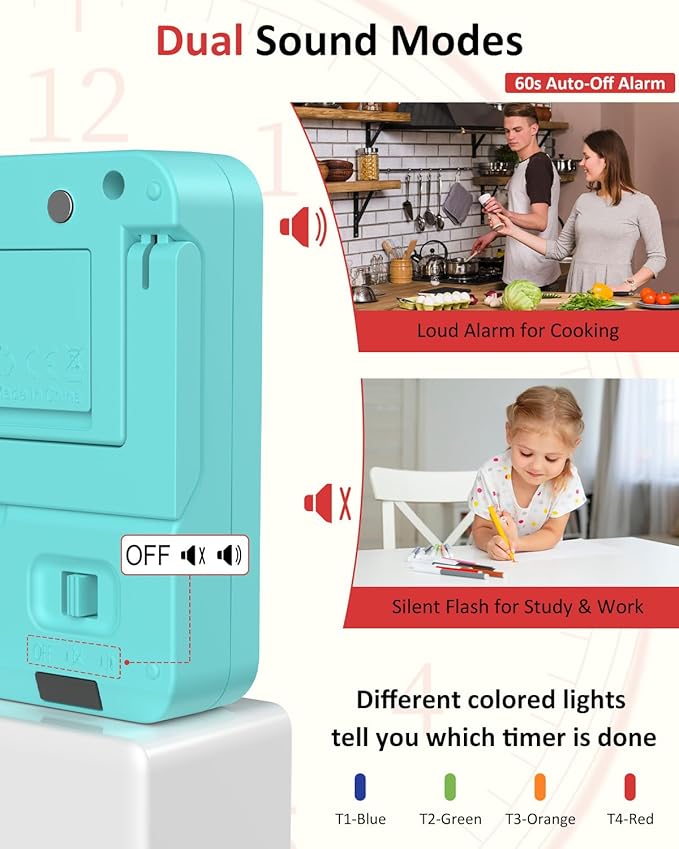 Digital Kitchen Timer for Cooking