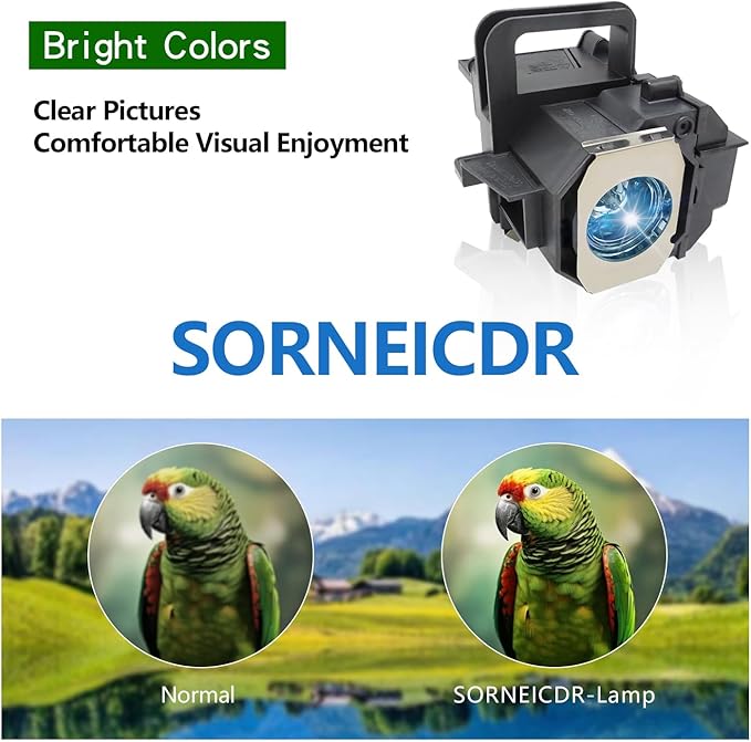 SORNEICDR ELP LP49 Replacement Projector Lamp Bulb Compatible