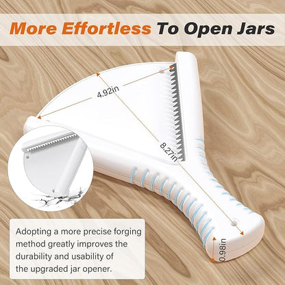 Jar Opener for Weak Hands, Dual Usage | Easy Grip Jar Opener & Under Cabinet