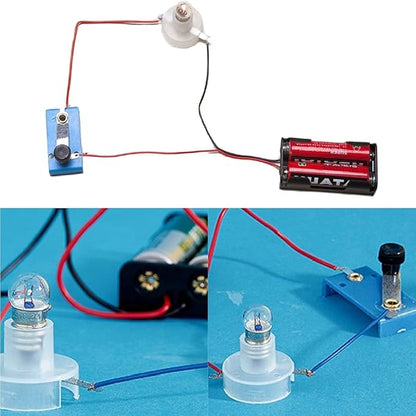1 Pc Electrical Circuit Experiment Kit, Small Bulb Lights Up Kit Basic Physic Science Playset Educational Kit Use Safety Easy Installation, Learning and Education, Educational Science Kits