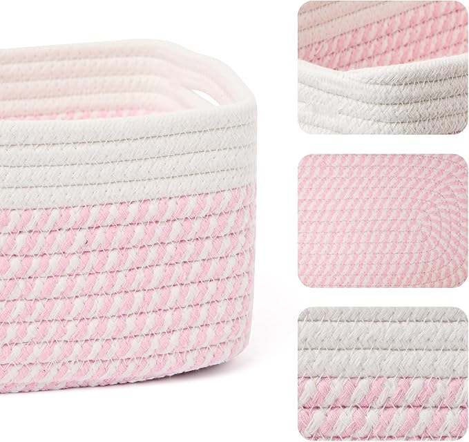 MiniArk Small Storage Baskets for Organizing | Closet Organizer Bins | Shelf