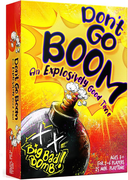 Inspiration Play Don’t Go Boom Family Card Game - Simple and Fun Card Game for Kids and Adults (2-6 Players)