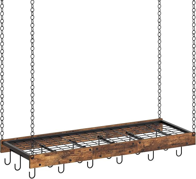 CHOEZON Hanging Pot Rack, Ceiling Wall Mounted Pot Rack