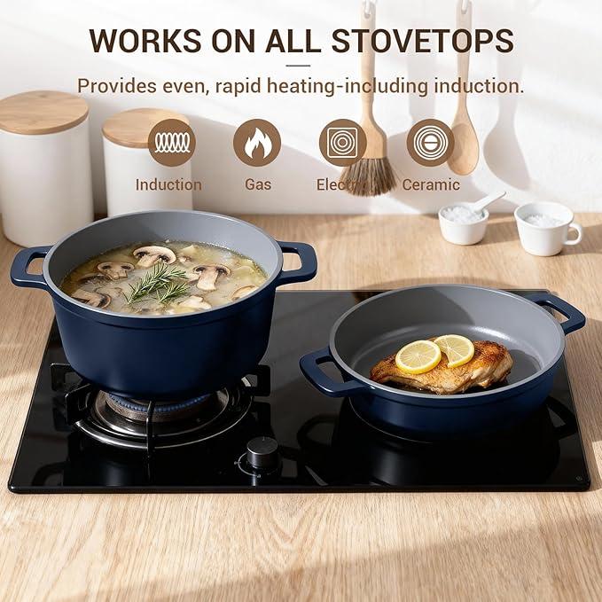 Ammeloo 4.5 Qt Non Stick Soup Pot