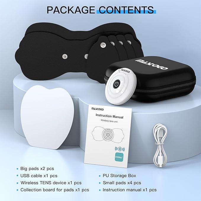 Wireless TENS & EMS Unit Back Pain Relief Massager