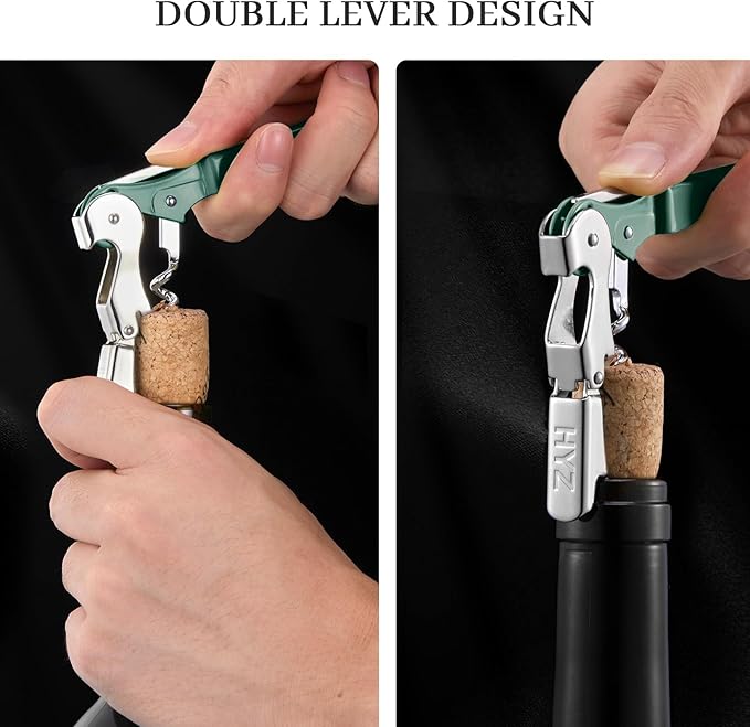 HYZ 2-Pack Wine Opener Waiter Corkscrew, Professional Wine Key