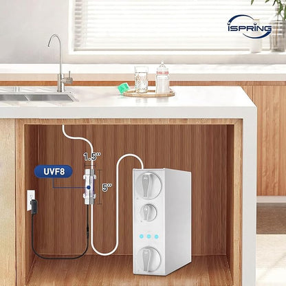 iSpring UVF8 LED UV Water Filter, Add-on Kit