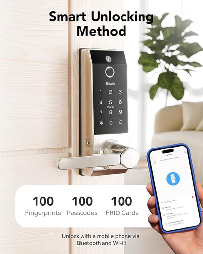 Smart Lock Doorbell Fingerprint Smart Door Lock Deadbolt