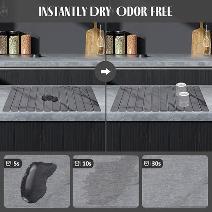 Extra Large Stone Dish Drying Mat