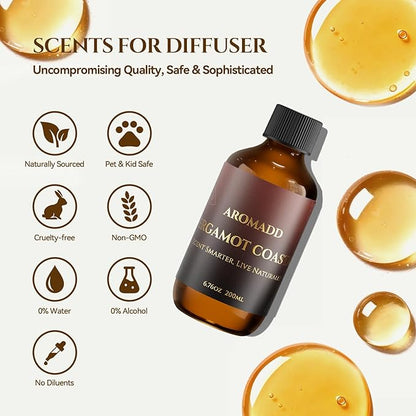 Bergamot Coastal Diffuser Oil Inspired by Luxury Hotel Scent 6.76 Fl Oz