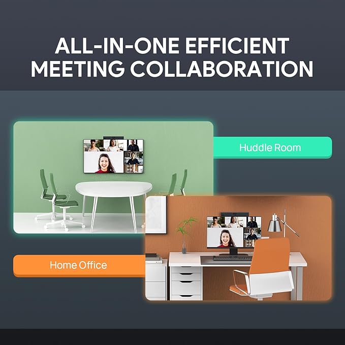 Yealink Video Conference Camera, 4K Webcam, 120° Ai Auto Framing, 8 Microphone