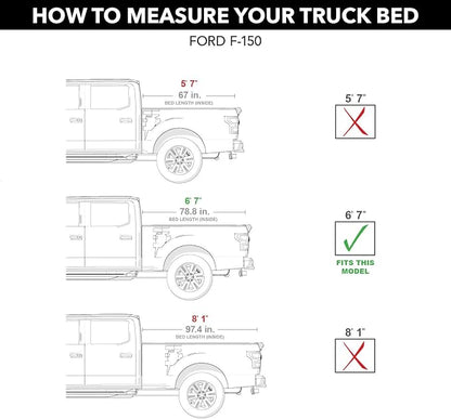 RealTruck UnderCover ArmorFlex Hard Folding Truck Bed Tonneau Cover | AX22004 | Fits 2004 - 2014 Ford F-150 6' 7" Bed (78.8")