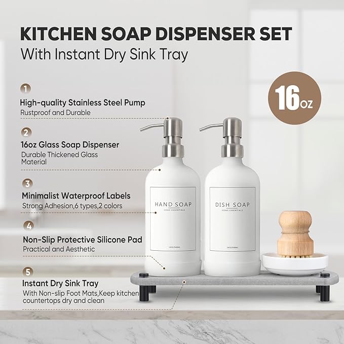 Kitchen Soap Dispenser Set