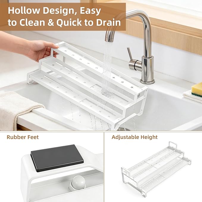 SANKEU Expandable Spice Rack Organizer