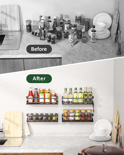 Doakhirmit Wall Mounted Spice Rack