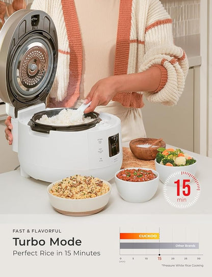 CUCKOO Twin Pressure Rice Cooker 6-Cup Uncooked / 12-Cup Cooked