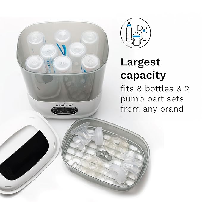Baby Brezza Bottle Sterilizer and Dryer Advanced – 33% Faster