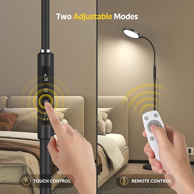 Morfone Light Therapy Lamp, 11000 Lux UV-Free Floor Sun Light Lamp