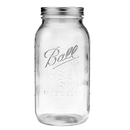 Ball Wide Mouth Half Gallon 64 Oz Jars