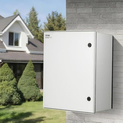 VEVOR Fiberglass Enclosure 19.7 x 15.7 x7.9 Electrical Enclosure Box NEMA 3X