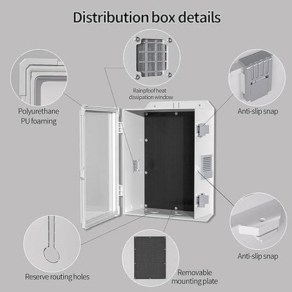 Namunanee Outdoor Electrical Junction Box, ABS Water Resistant Enclosure