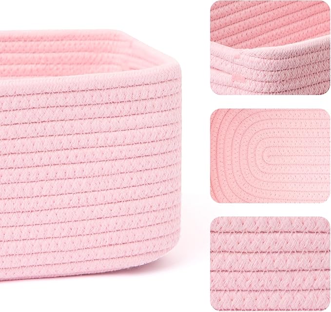 MiniArk Small Storage Baskets for Organizing | Closet Organizer Bins | Shelf