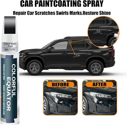 Crystal Black Pearl(NH-731P) Touch Up Paint Compatible with Honda, Car Paint Pen Scratch Repair Two-In-One Touch Up Paint, Premium Car Scratch Remover for Deep Scratches