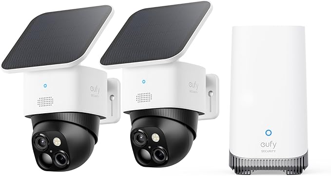 eufy Security SoloCam S340 2-Cam Kit, Solar Security Camera, Wireless Outdoor