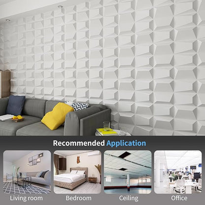 Art3d Decorative 3D Wall Panel, 32 Sq.FT PVC Interior Wall Decor
