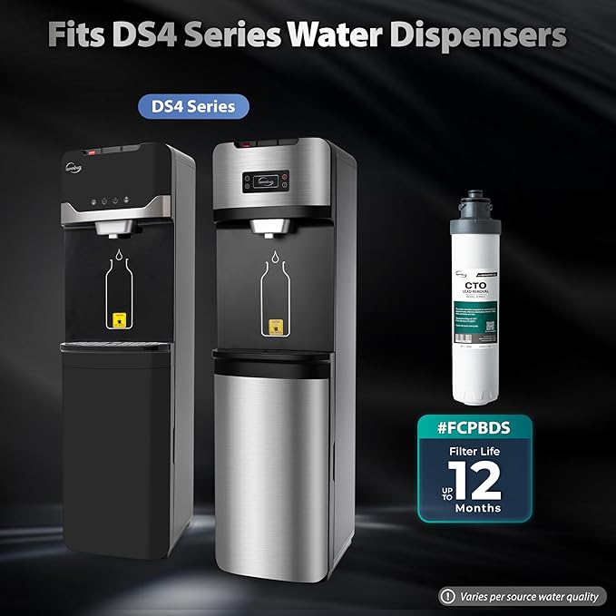 iSpring SGS-Tested Lead Removal CTO Carbon Block Replacement Water Filter