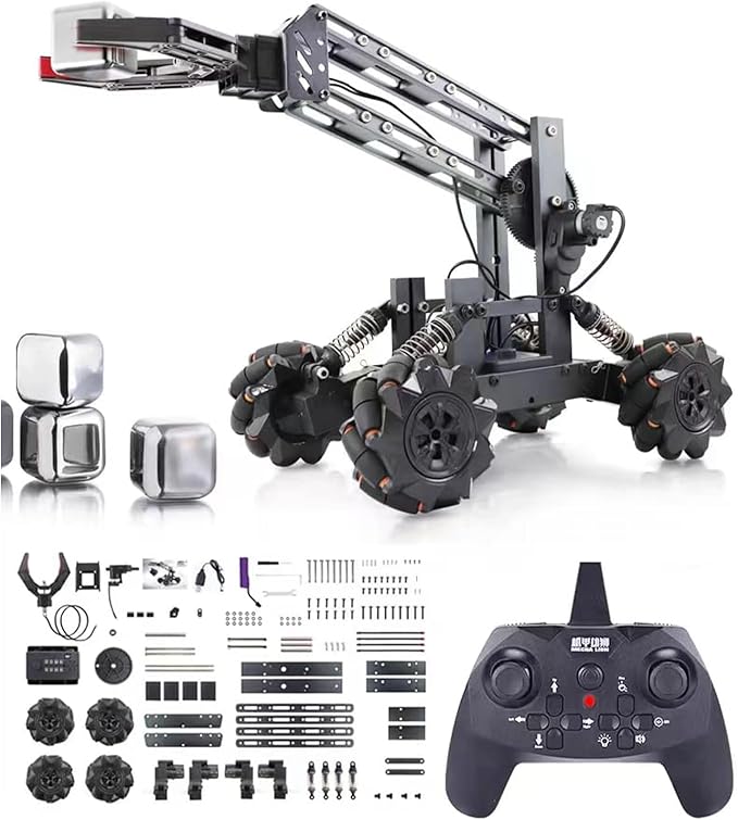 VANLINNY Robotic Arm Kit, Science Kits for Kids Age 8-12, 2-in-1 Stem Toys for Boys Girls -Robot Arm for Kids 12-16, Education Projects Set Gifts for 8+ Years Old Teens, Building Experiment Robotics