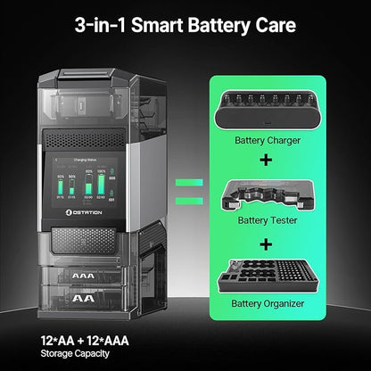 Ostation 2 Pro 3-in-1 Smart Battery Charger