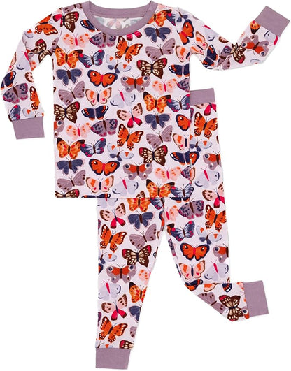 Little Sleepies Two-Piece Pajama Set for Boys & Girls, Soft Viscose from Bamboo Toddler Pajamas for Kids, Family Matching PJs